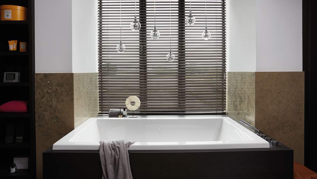 Luxaflex® Wood Blinds - Bathrooms